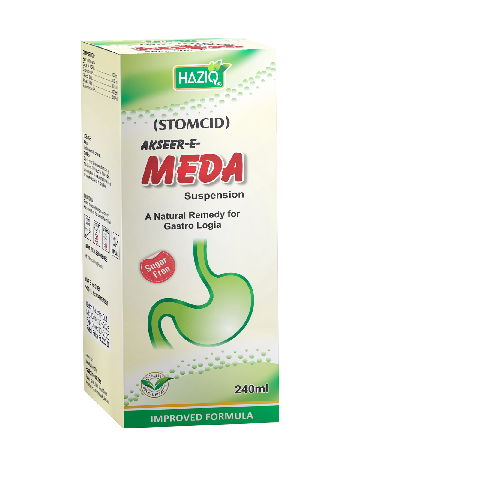 HAZIQ_Akseer-e-Meda_Syrup_SugarFree_Box_240ml
